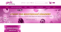 Desktop Screenshot of darky-prozeny.cz