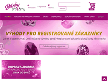 Tablet Screenshot of darky-prozeny.cz